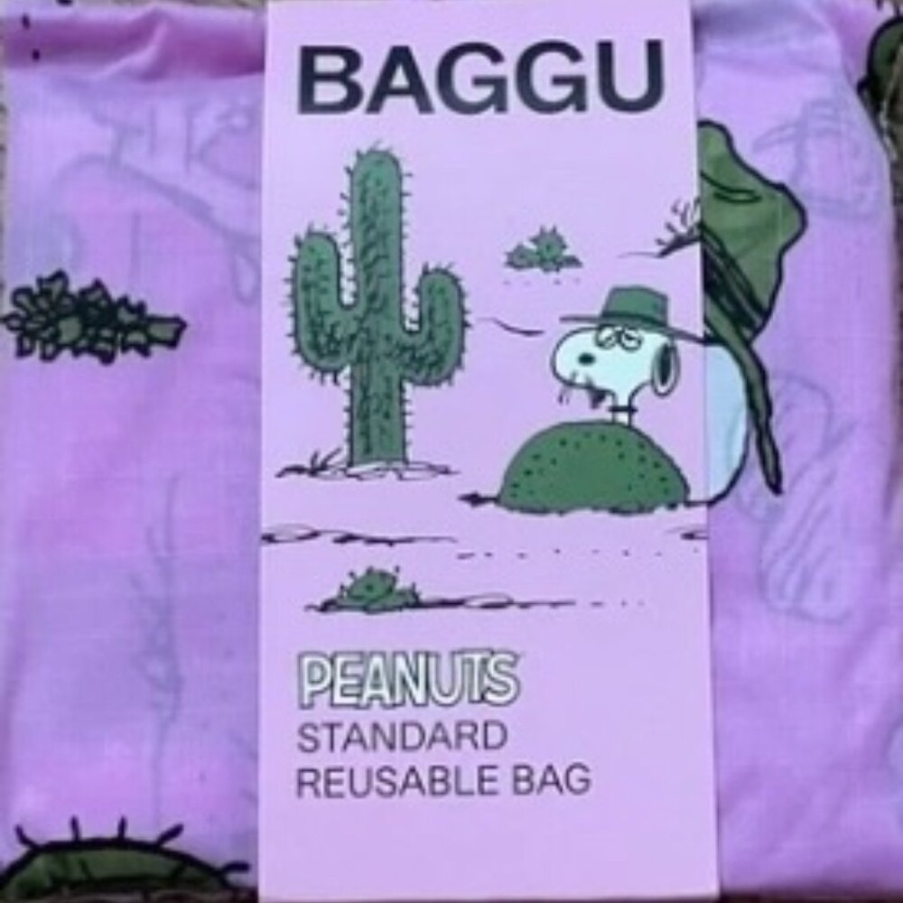 RARE ~ Baggu + Peanuts Pink Spike!